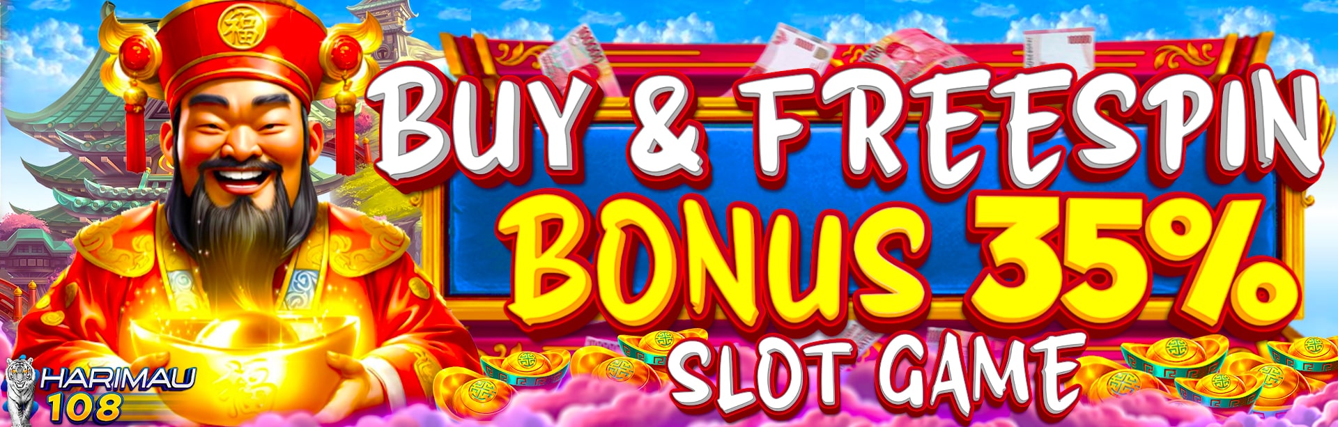 HARIMAU108 EVENT SLOT FREESPIN & BUYSPIN 35% 