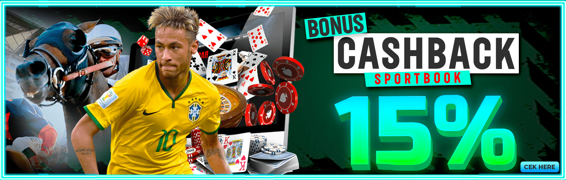 HARIMAU108 BONUS CASHBACK SPORTBOOK 15%