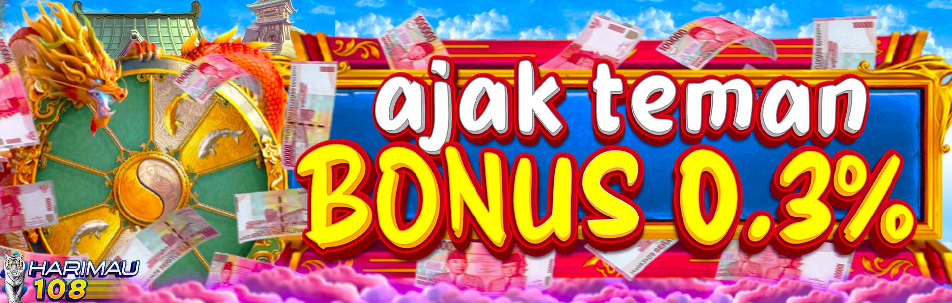 Bonus Refferal ajak teman Harimau108