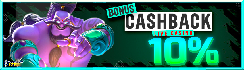 Cashback Mingguan Live Casino